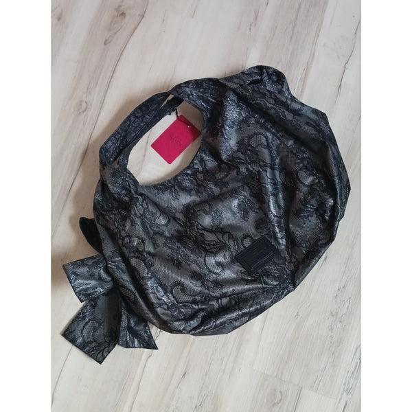 VALENTINO NEW  RARE BLACK LACE NUAGE HOBO