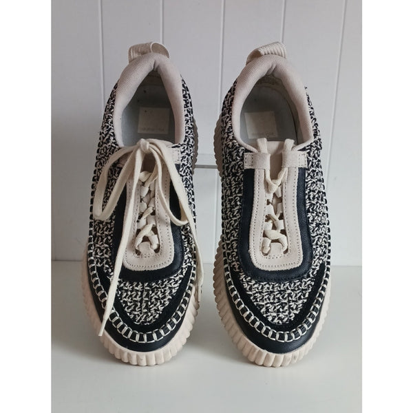 DOLCE VITA BLK WH PLATFORM SNEAKERS