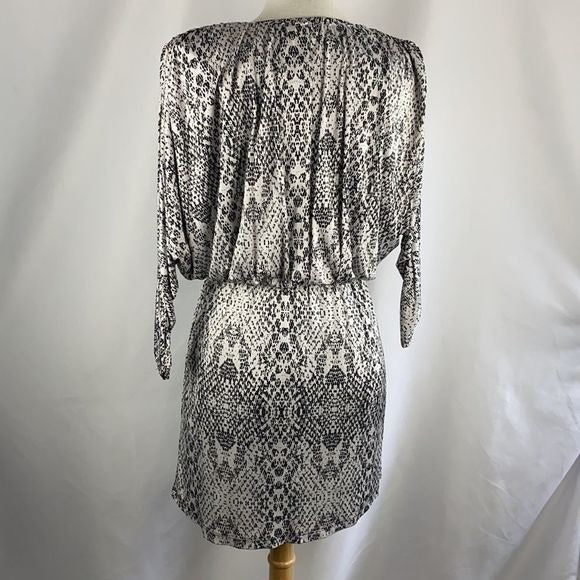 NWT Parker Black Print Wrap Dress