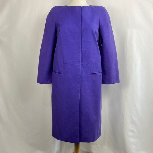 Emilio Pucci Purple Silk Cotton Blend Spring Jacket