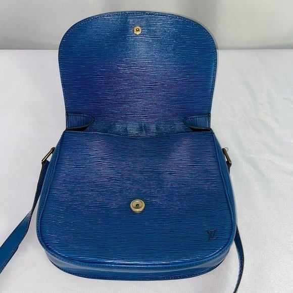 Louis Vuitton Blue Epi St Cloud Bag