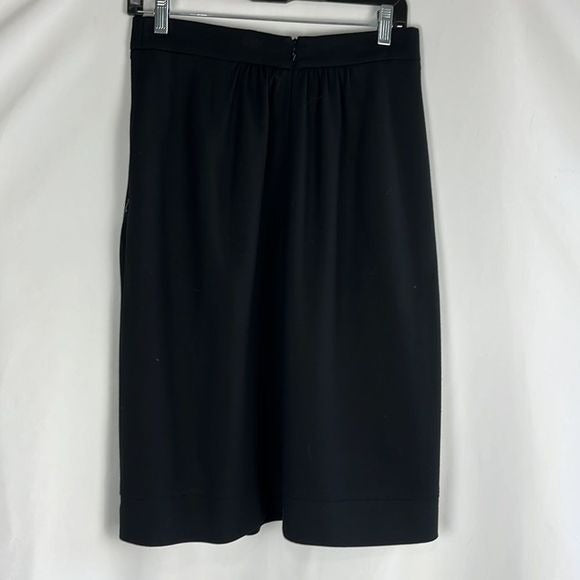Akris Punto Black A Line Midi Skirt