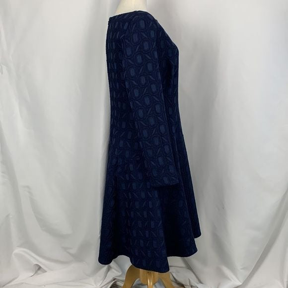 Lela Rose NWT Navy Brocade Dress