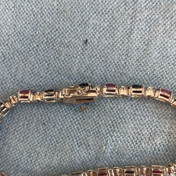 14kt Black and Purple Stone Bracelet