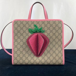 New Gucci Bag with Logo and 3D Strawberry