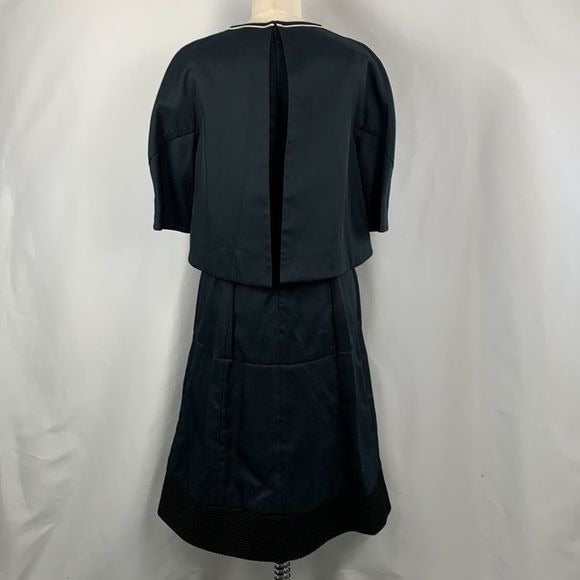 Fendi Navy Dress With Mesh Detail