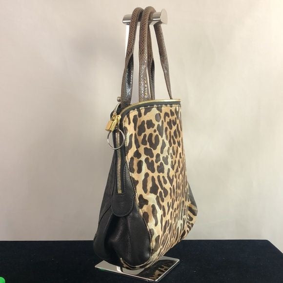 Paule Ka Animal Pony with Black Leather Bag