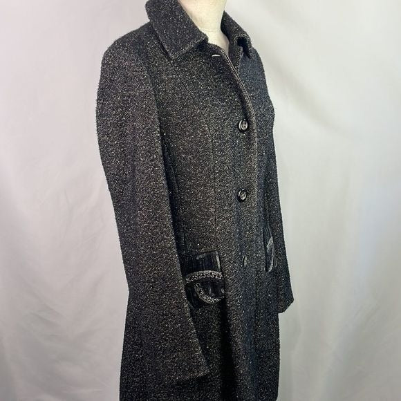 Hugo Boss Grey Shimmer With Beaded Pockets Jacket