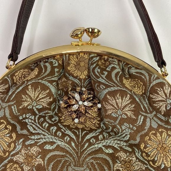 Glenda Geis Tapestry Print w/ Kiss Lock Bag