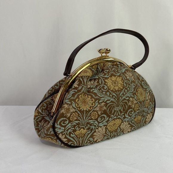 Glenda Geis Tapestry Print w/ Kiss Lock Bag