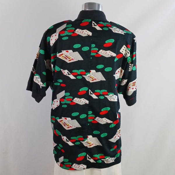 Vintage Casino Blouse Skirt Set 80s