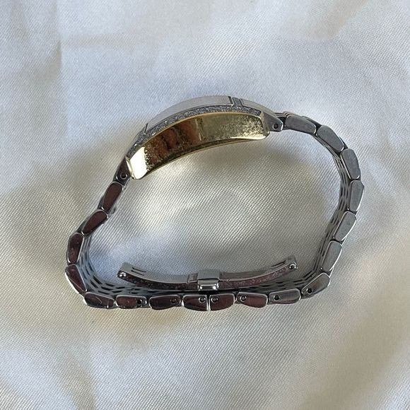 Michele gold and silver watch with diamonds