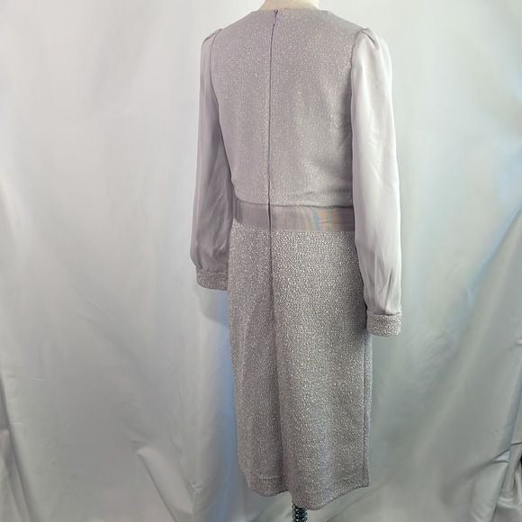 Stogova Lilac Dress with Bow Front