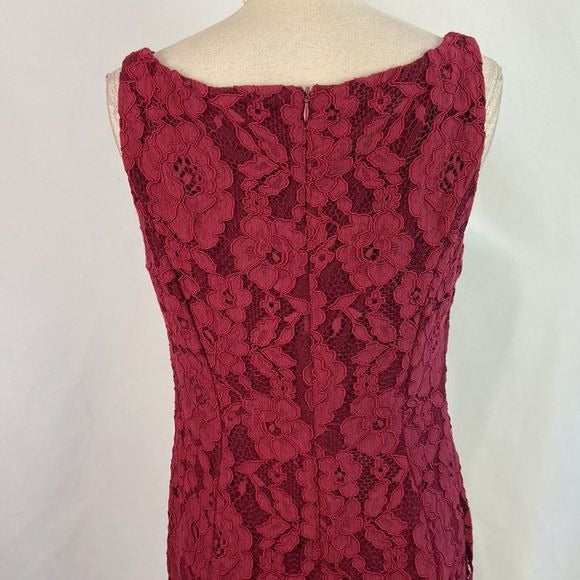 Ralph Lauren Wine Lace Gown