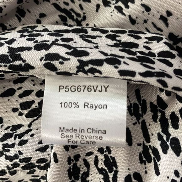 NWT Parker Black Print Wrap Dress