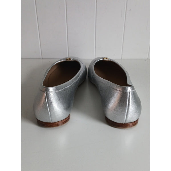 CHLOE NEW SILVER MARCIE BALLERINA FLATS