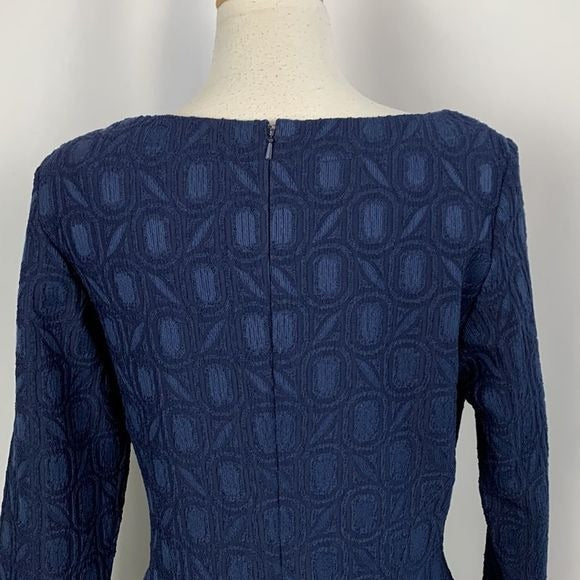 Lela Rose NWT Navy Brocade Dress