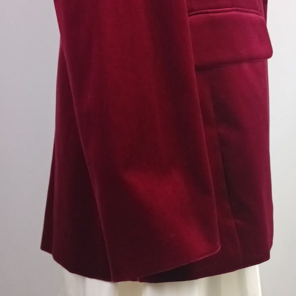 Elie Tahari Nwt Wine Velvet Blazer