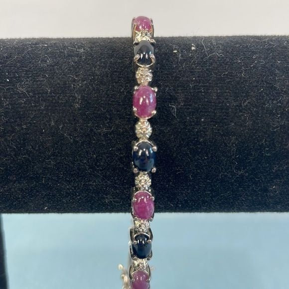 14kt Black and Purple Stone Bracelet