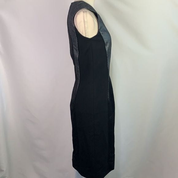 Hugo Boss NWT black grey sheath dress