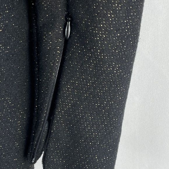 Alexander McQueen black and gold tweed dress