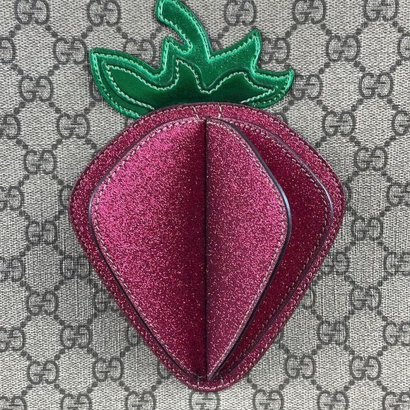 New Gucci Bag with Logo and 3D Strawberry