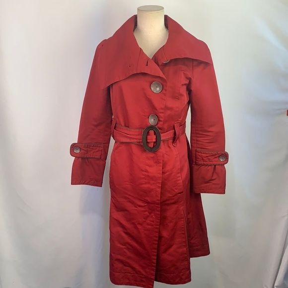 Soia & Kyo Red Trench Coat