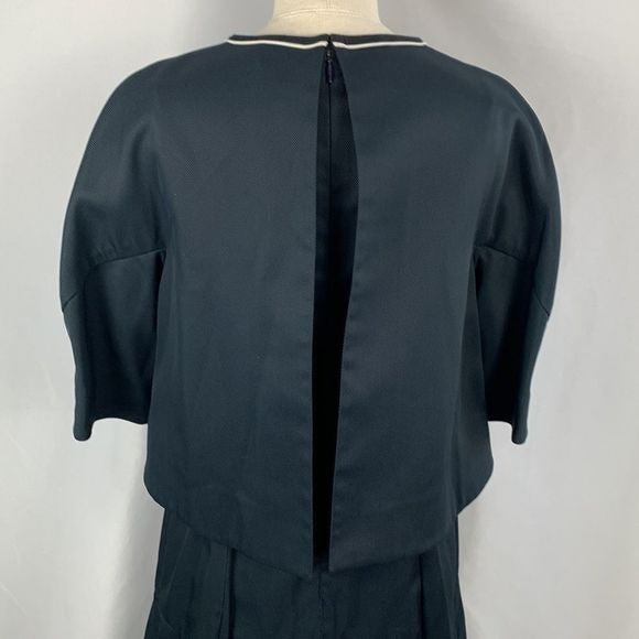 Fendi Navy Dress With Mesh Detail