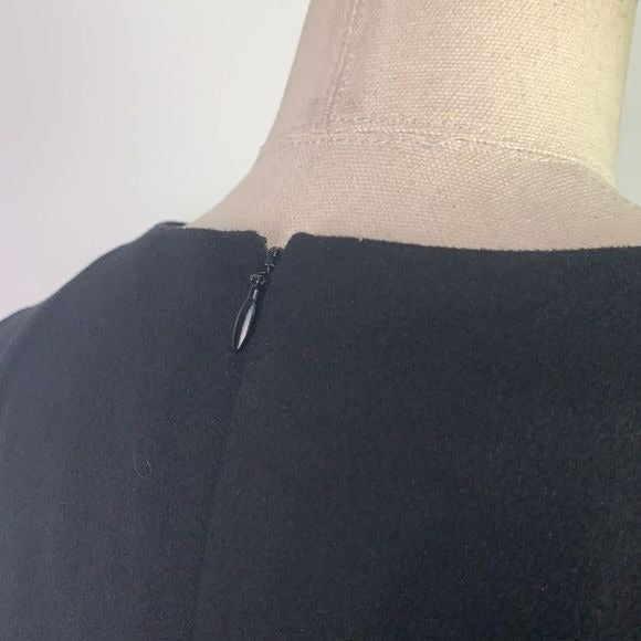 Akris Punto black sleeveless dress with beaded ribbed waist