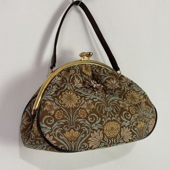 Glenda Geis Tapestry Print w/ Kiss Lock Bag