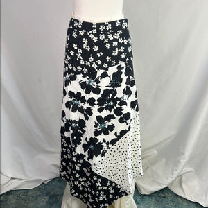 Heathers Closet Black White Print Long Nwt Skirt
