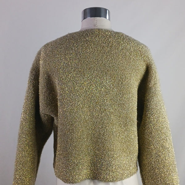 J. Crew Gold Fuzzy Double Breasted Women's Jacket