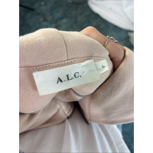 ALC CHAMPAGNE EDISON SATIN HOODED JACKET