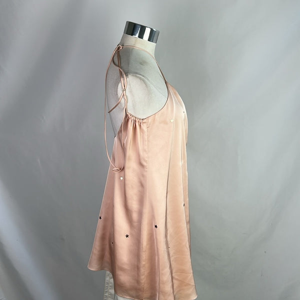 For Love and Lemons Pink w Stars Slip Dress