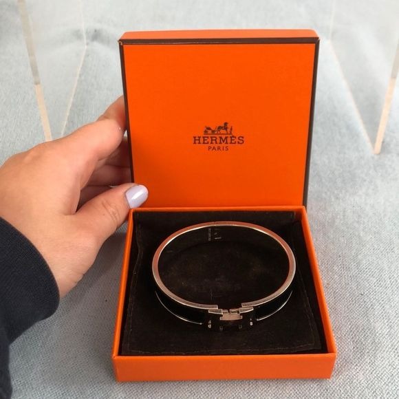 HERMES Clic-clac Thin PM Bangle with Box