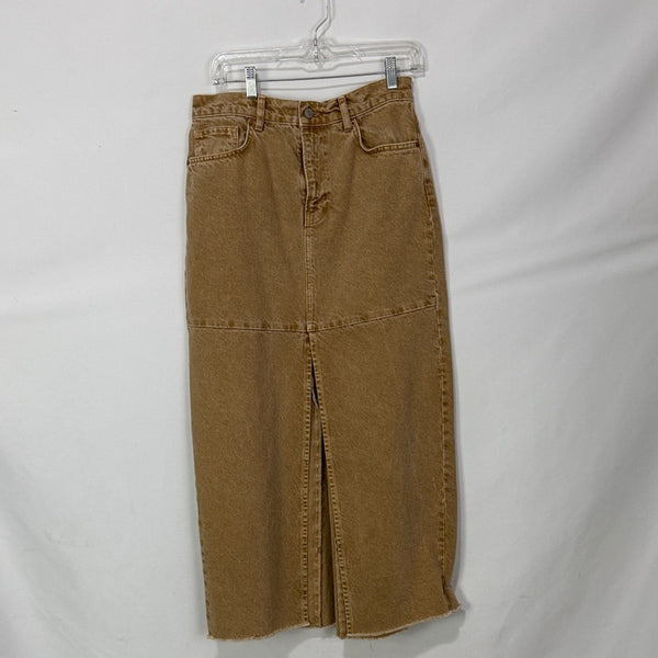 Reformation Jeans, Tan Denim Maxi Skirt