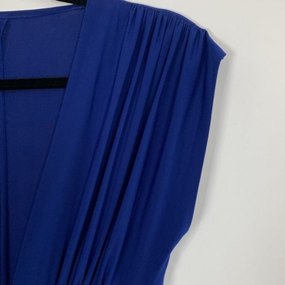 Norma Kamali Deep Blue V-Neck Vintage Jumpsuit