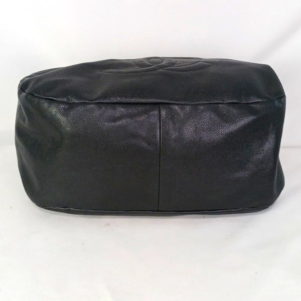 Chanel Black Caviar Hobo W Chain Strap.