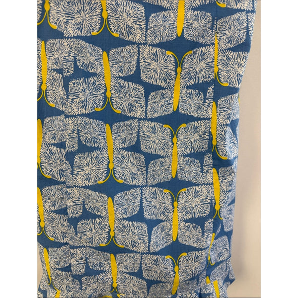 LILLY PULITZER BLUE BUTTERFLY STRAPLESS DRESS