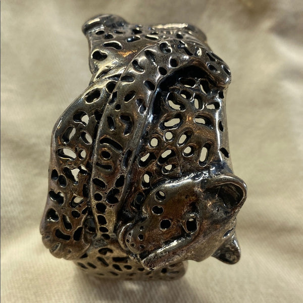 Emilia Castillo Vintage Sterling Jaguar Bracelet Cuff