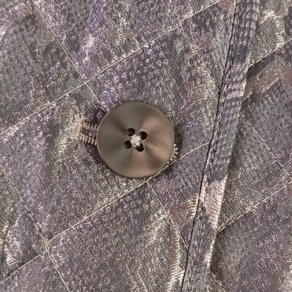 Chico's Metallic Snake Quilted Jacket NWT