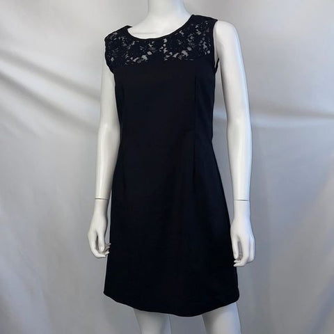 Cacharel Black with Lace Detail Dress
