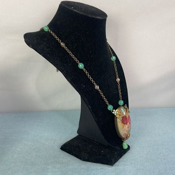 M Negrin Floral Pendant Large Necklace
