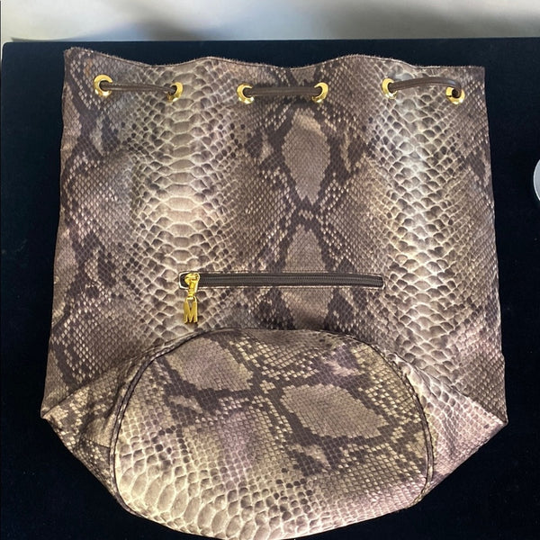 Moschino fabric  snake sling bag