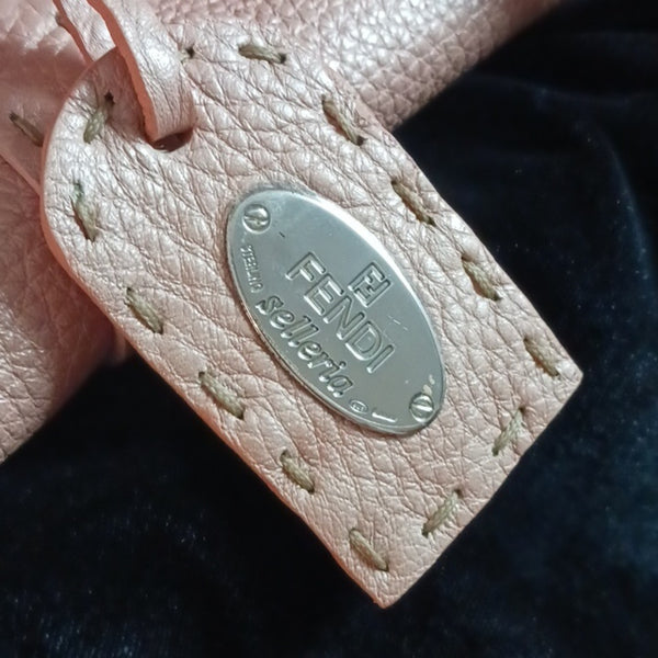 Fendi Pink Selleria Linda Satchel Bag.