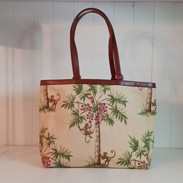 Isabella Fiore Vintage Monkey In Tree Bag