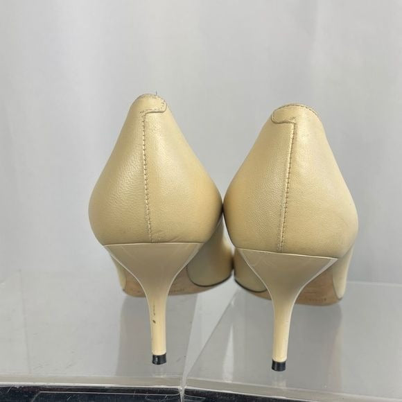 Jimmy Choo Cream Pumps with Black Toe