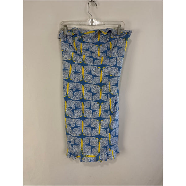 LILLY PULITZER BLUE BUTTERFLY STRAPLESS DRESS