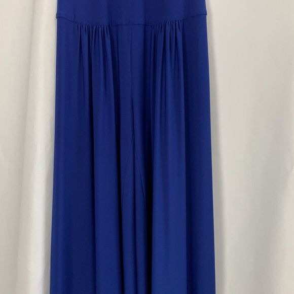 Norma Kamali Deep Blue V-Neck Vintage Jumpsuit