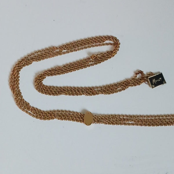 Monet Rare Vtg Maltese Cross Pendant Necklace